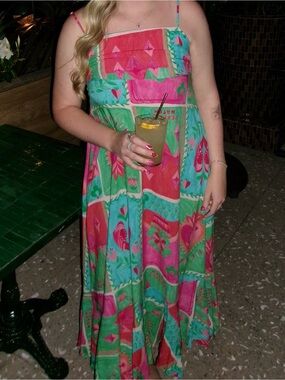 Paper Heart Maxi dress